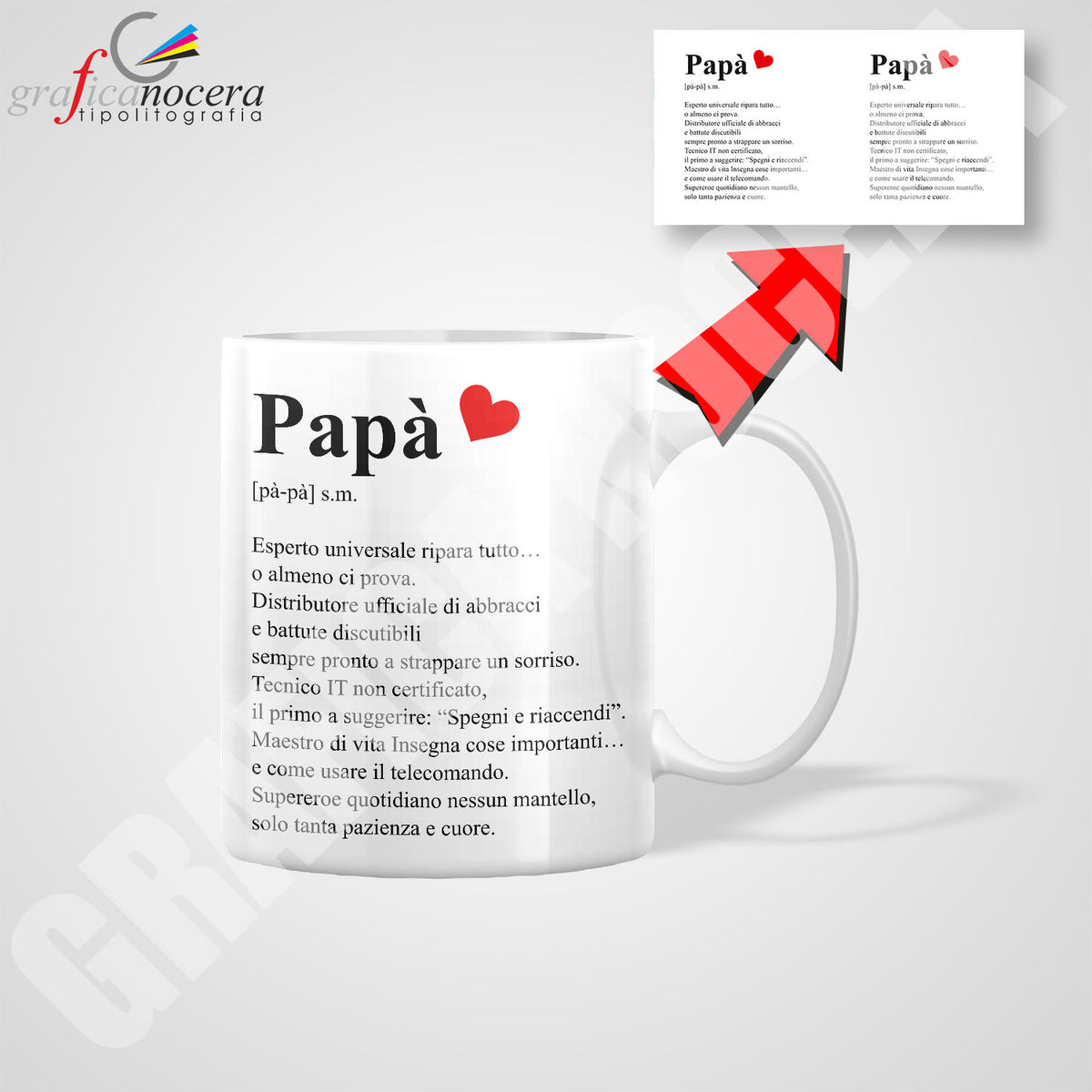 Tazza Mug Papà Wikipedia idea regalo