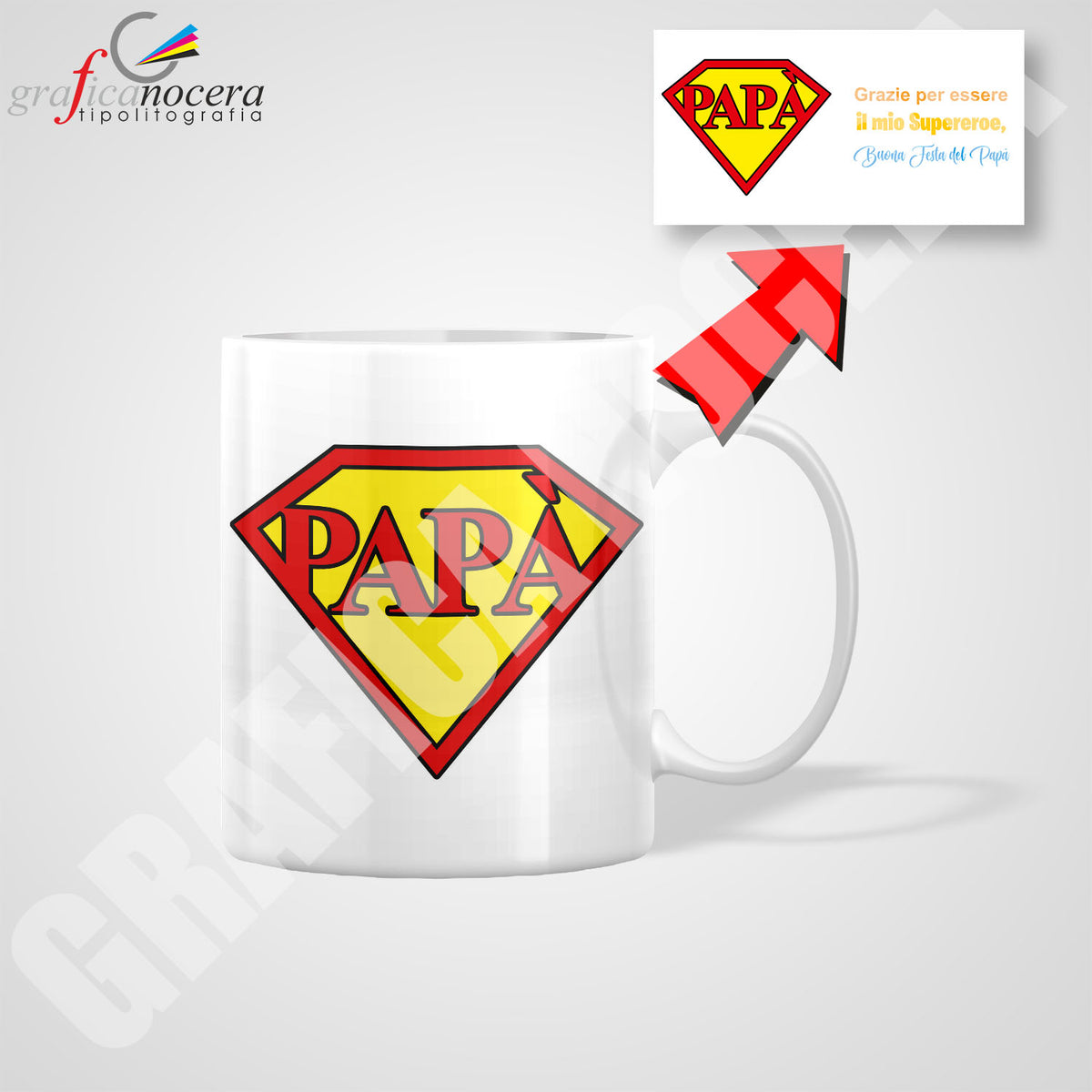 Tazza Mug Papà Supereroe idea regalo
