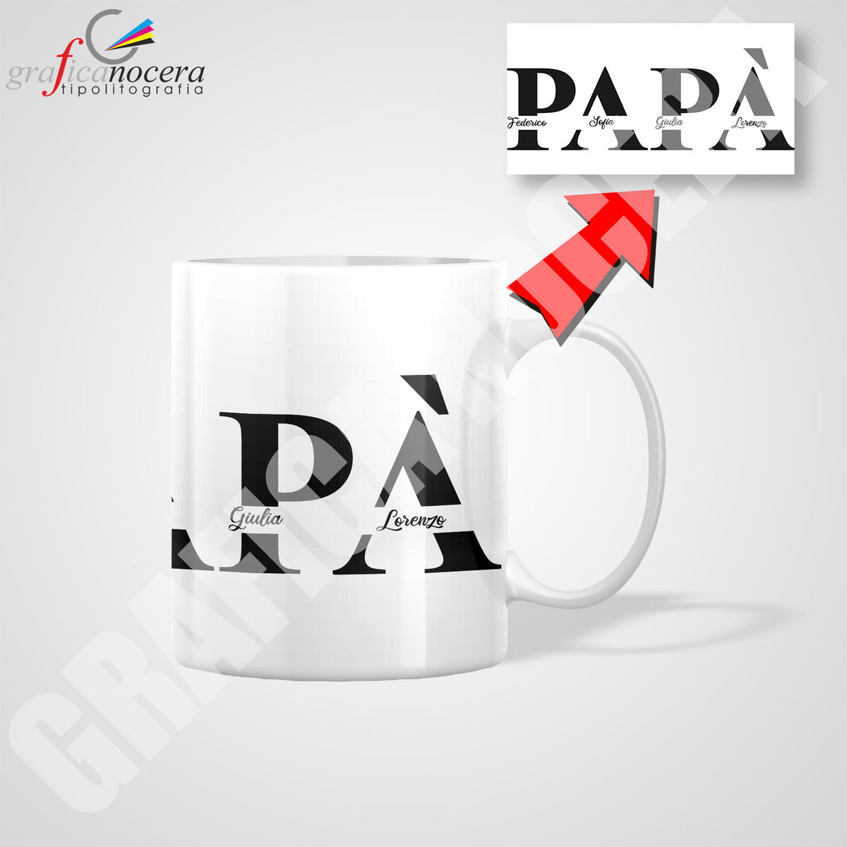TAZZA con NOME PERSONALIZZATO idea regalo