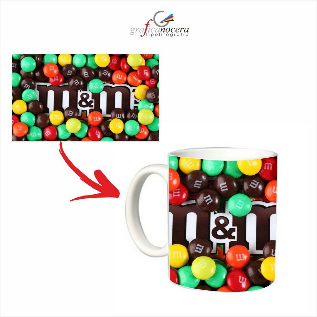 Tazza M&M'S cioccolata cucina idolo lavabile alta qualità idea regalo