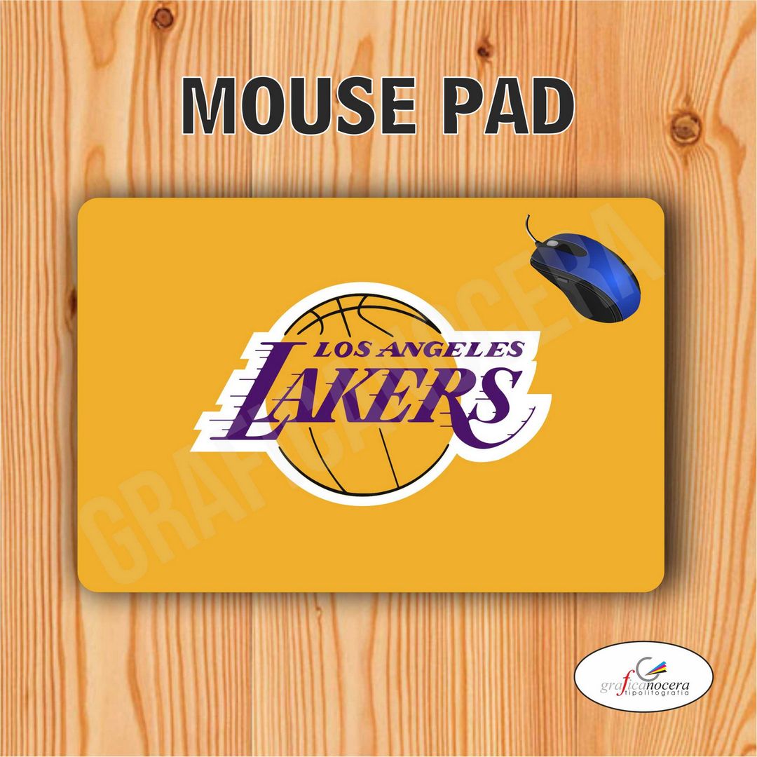 Tappetino Mouse Pad Los Angeles Lakers NBA sport tv idolo computer idea regalo