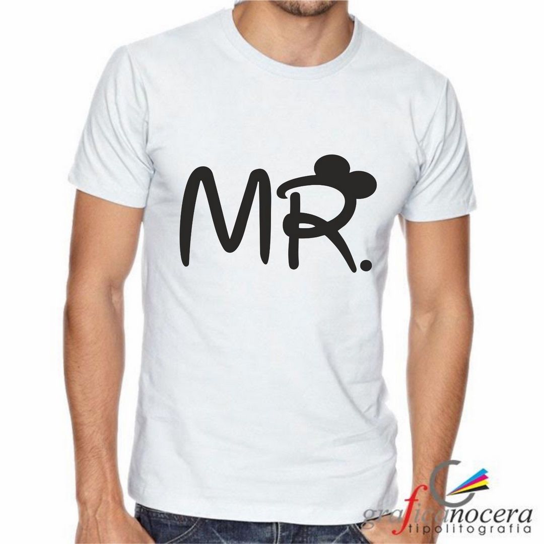 Maglia MR topolino tshirt moda nera idea regalo uomo maniche corte minnie