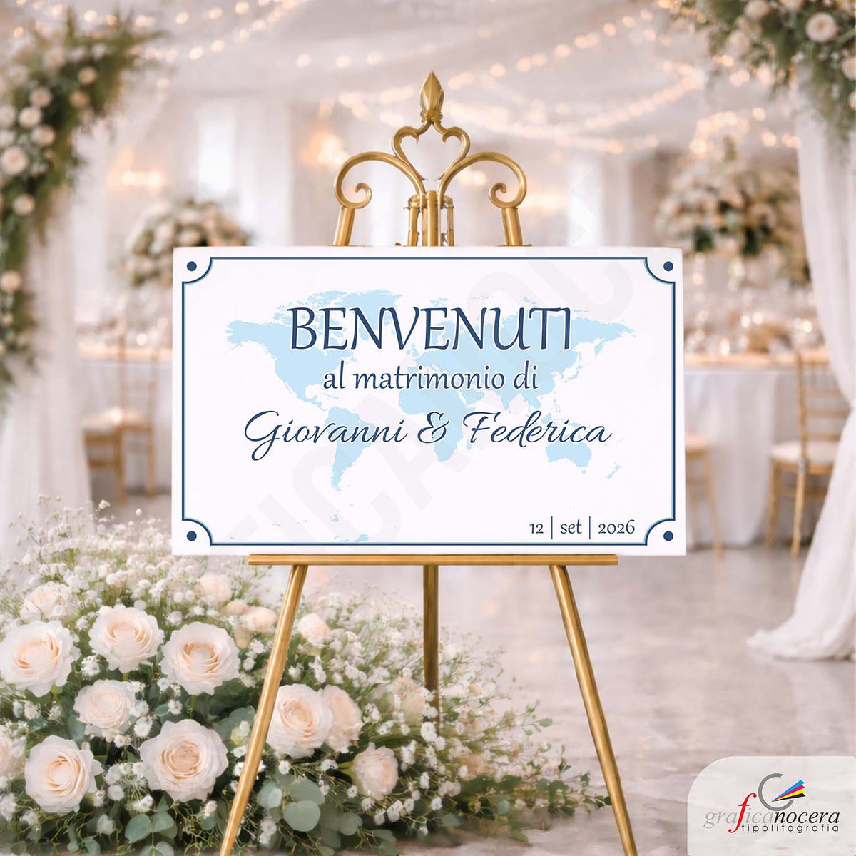 Pannello di Benvenuto Tema Viaggio