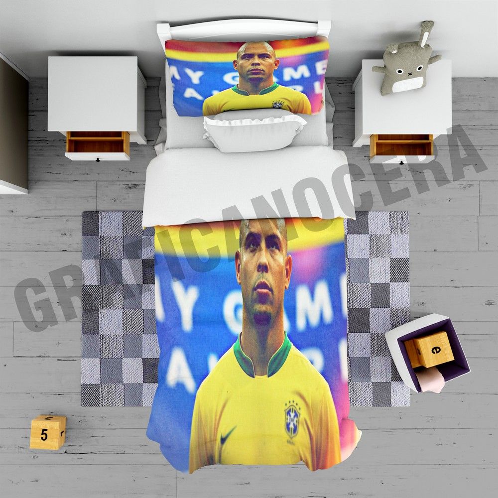 Plaid in pile RONALDO il fenomeno calcio campione coperta calda idolo regalo