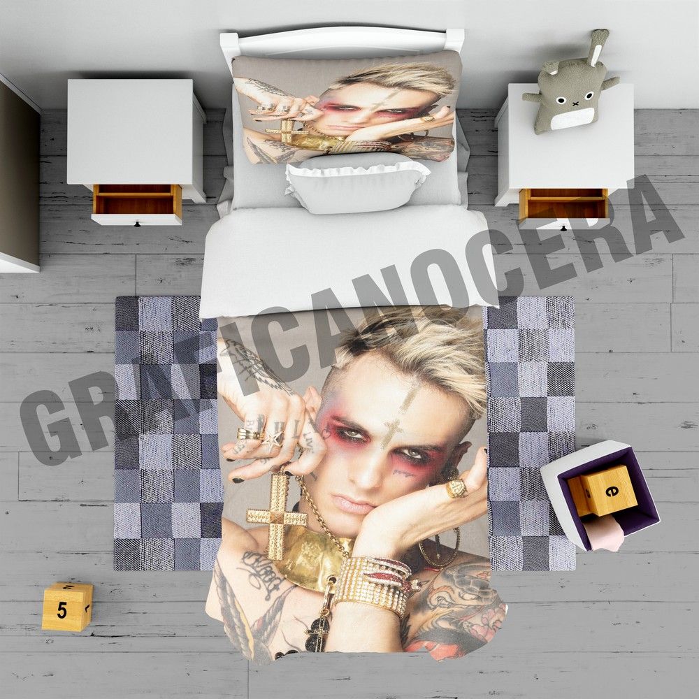 Plaid in pile Achille Lauro musica coperta pesante calda cantante idolo regalo