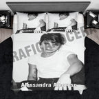 Plaid Alessandra Amoroso cantante idola pile coperta biancheria letto regalo