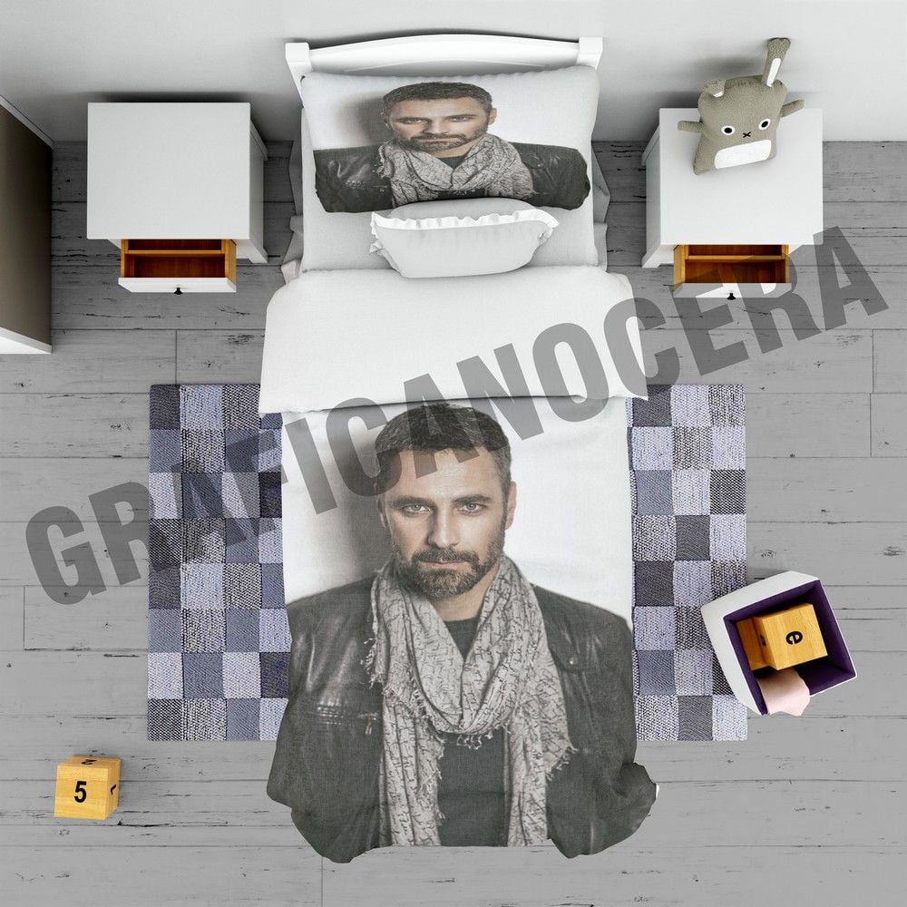 Plaid in pile RAOUL BOVA attore sex simbol coperta calda idolo idea regalo