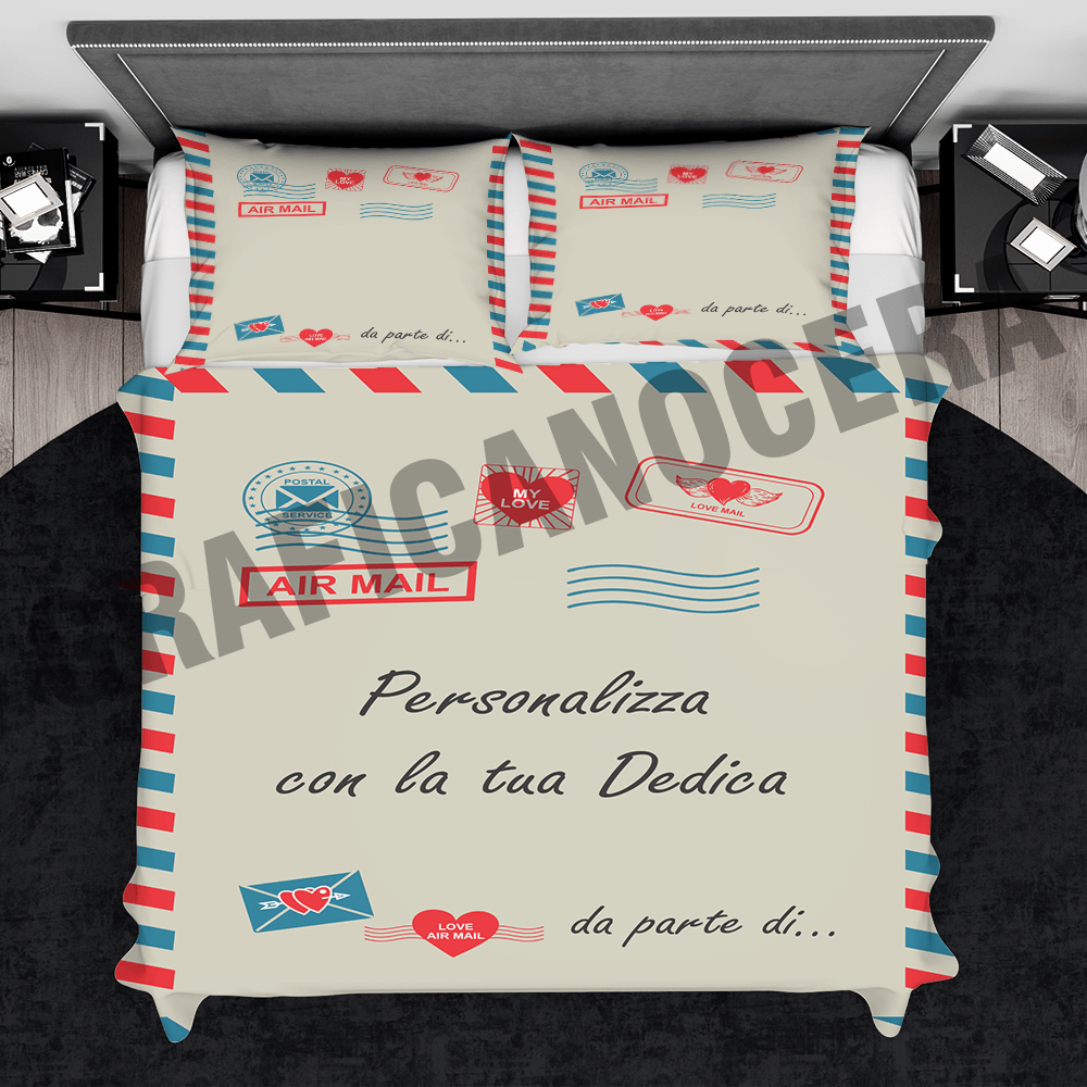 Plaid in Pile personalizzato con Dedica Frase ricorrenza idea regalo