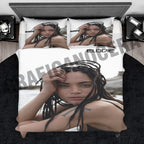 Plaid in pile ELODIE musica cantante letto coperta calda idola idea regalo