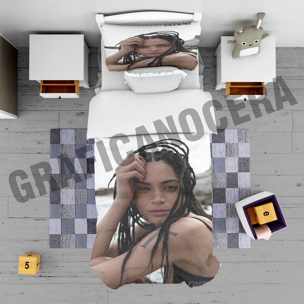 Plaid in pile ELODIE musica cantante letto coperta calda idola idea regalo