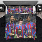 Plaid in pile RONALDINHO ETÓ MESSI calcio ricordi coperta calda idoli regalo