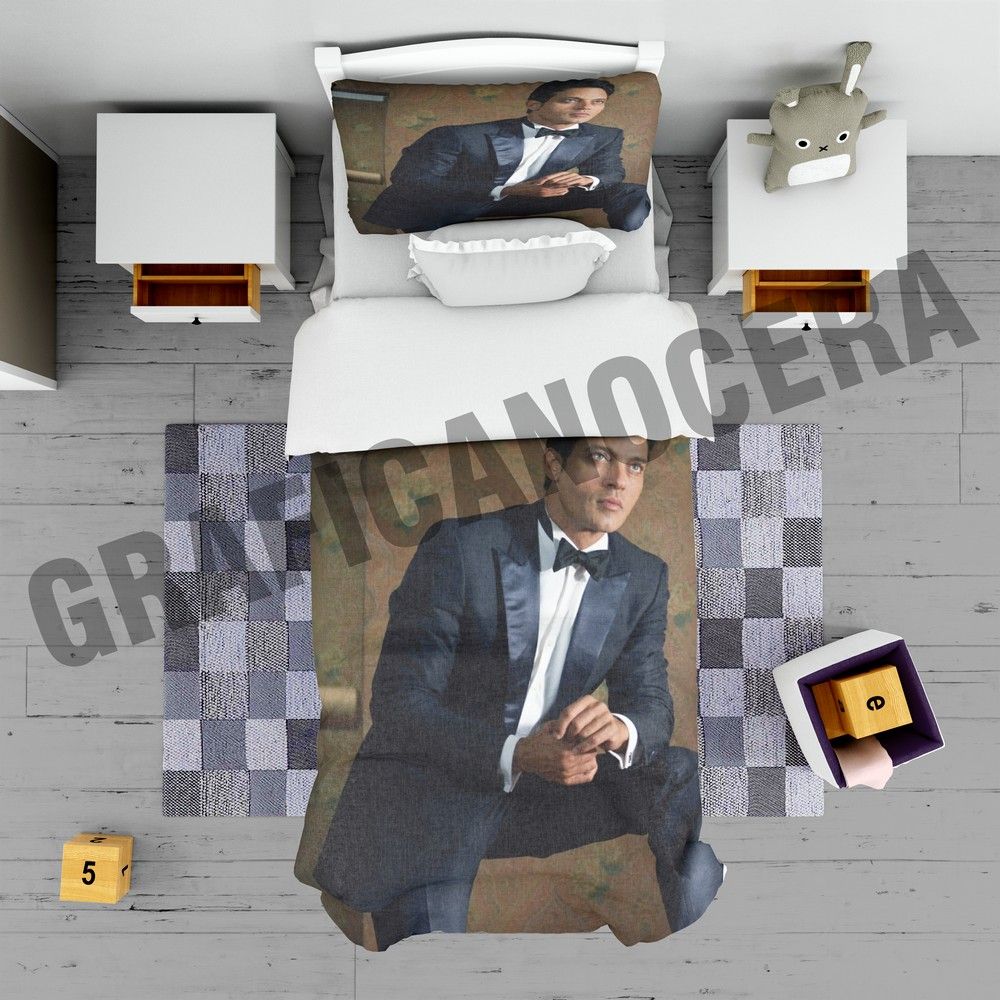 Plaid in pile GABRIEL GARKO attore modello coperta calda idolo idea regalo
