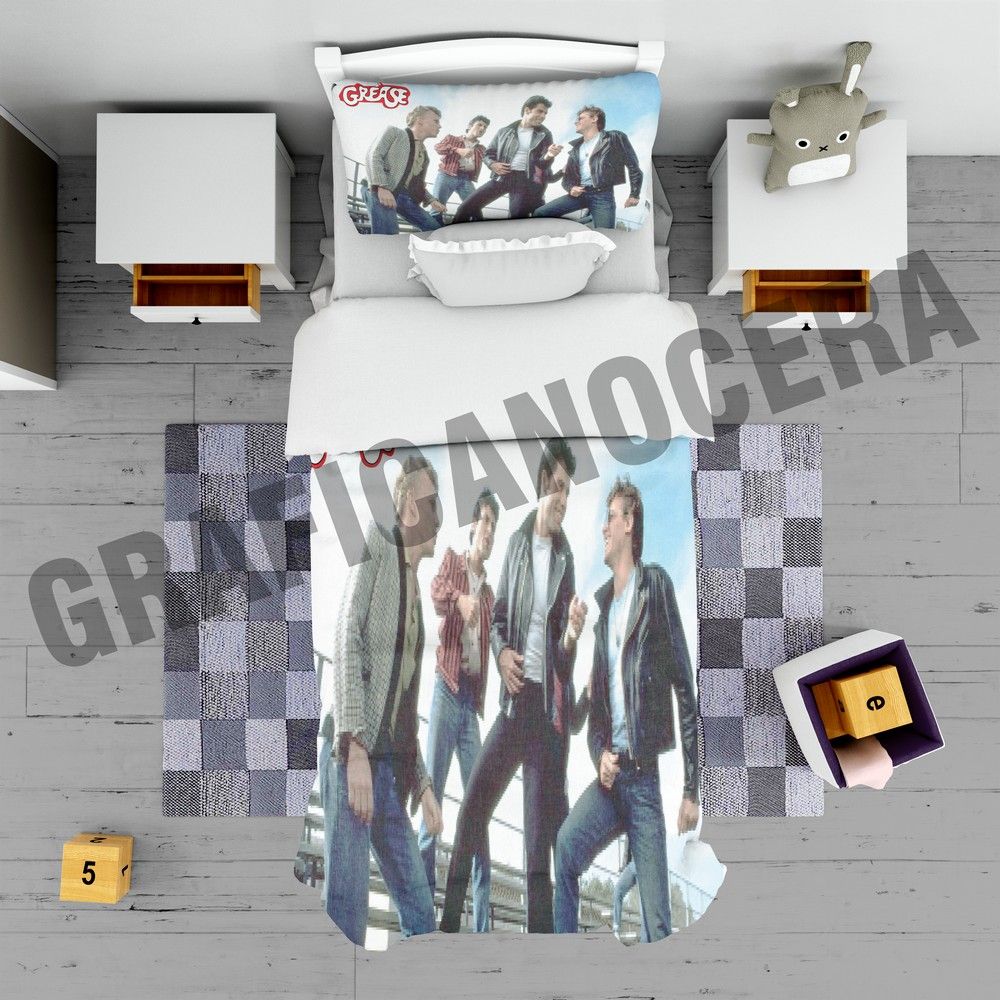 Plaid in pile GREASE musical serie tv coperta calda idolo idea regalo