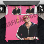 Plaid in pile GUÈ PEQUENO rap hip hop coperta calda cantante idolo regalo