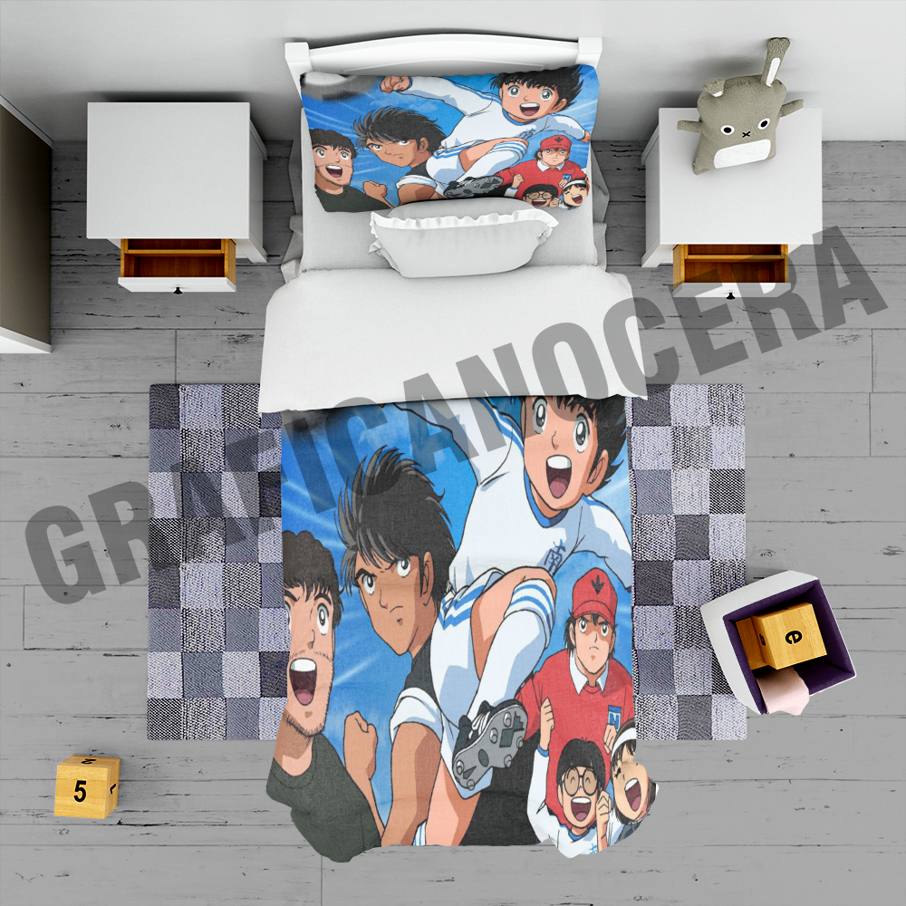 Plaid in pile Holly e Benji cartoni tv idoli campioni coperta calda idea regalo