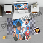 Plaid in pile Holly e Benji cartoni tv idoli campioni coperta calda idea regalo
