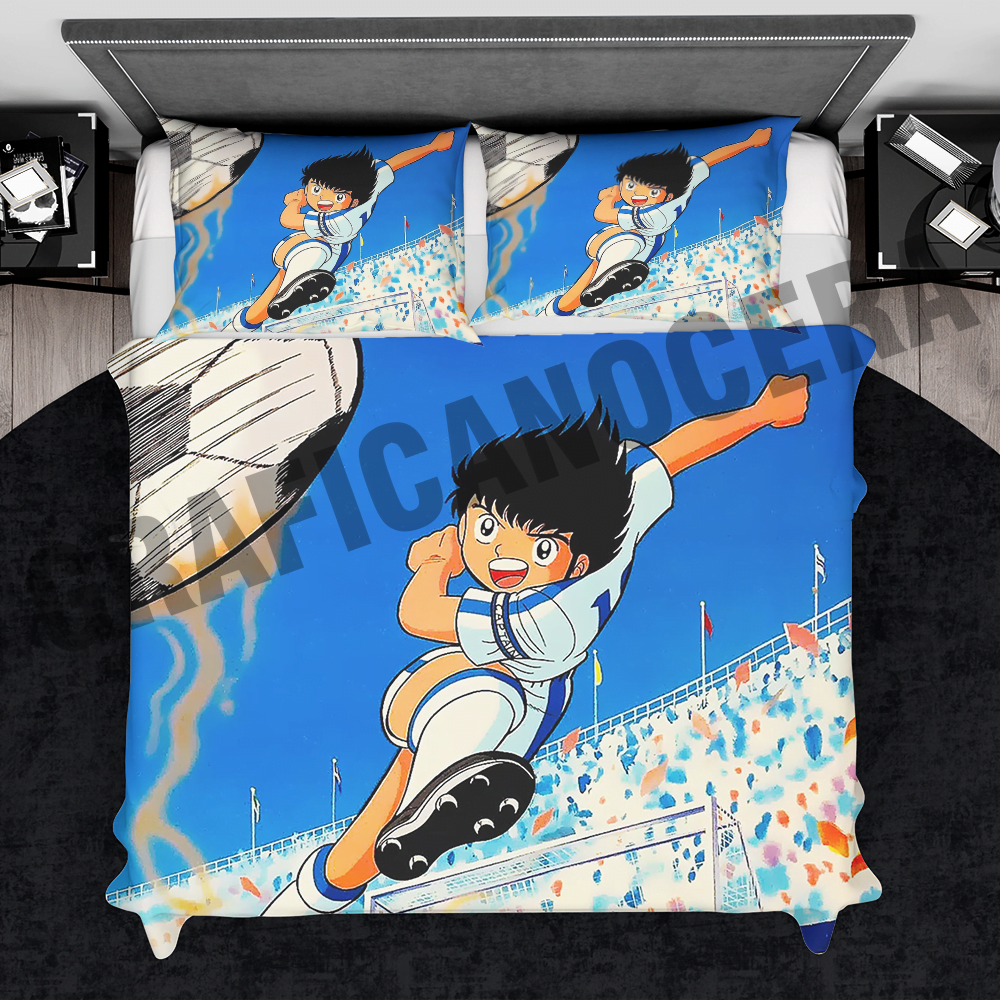 Plaid in pile Holly e Benji 2 cartoni tv idoli campioni coperta calda idea regalo