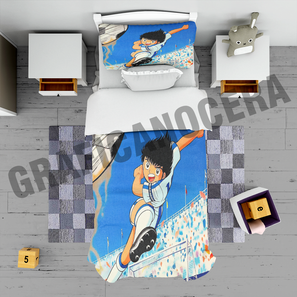 Plaid in pile Holly e Benji 2 cartoni tv idoli campioni coperta calda idea regalo