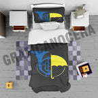 Plaid in pile Blue French Horn and Yellow Umbrella himym coperta calda regalo