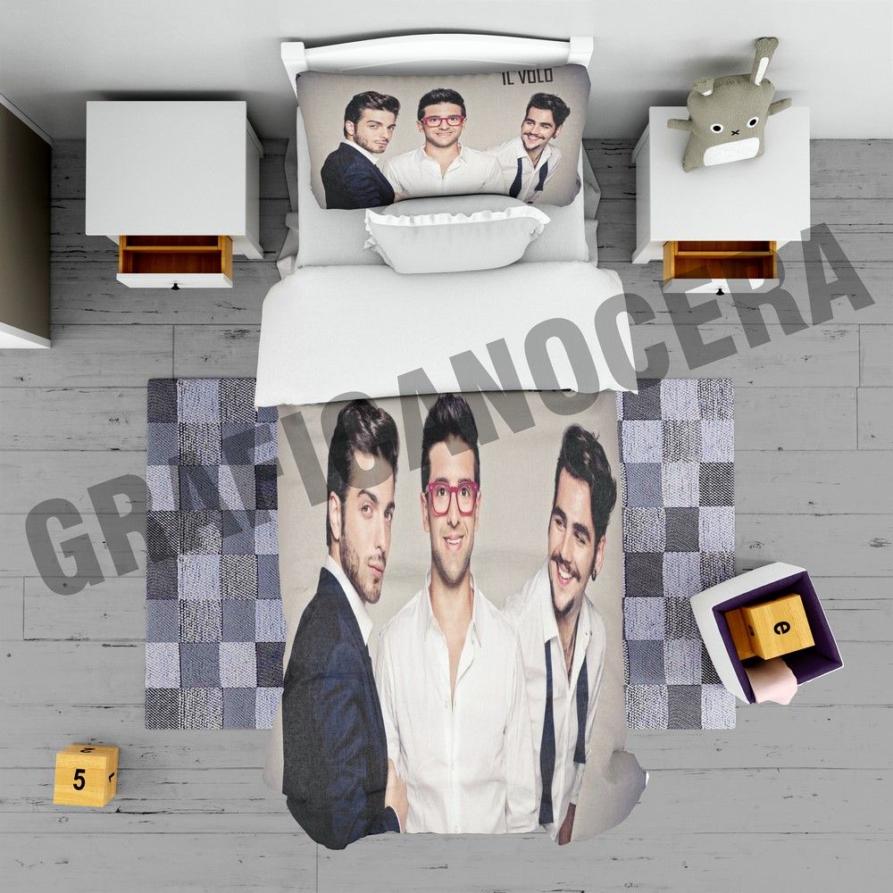 Plaid in pile IL VOLO gruppo musicale sanremo coperta calda idoli idea regalo