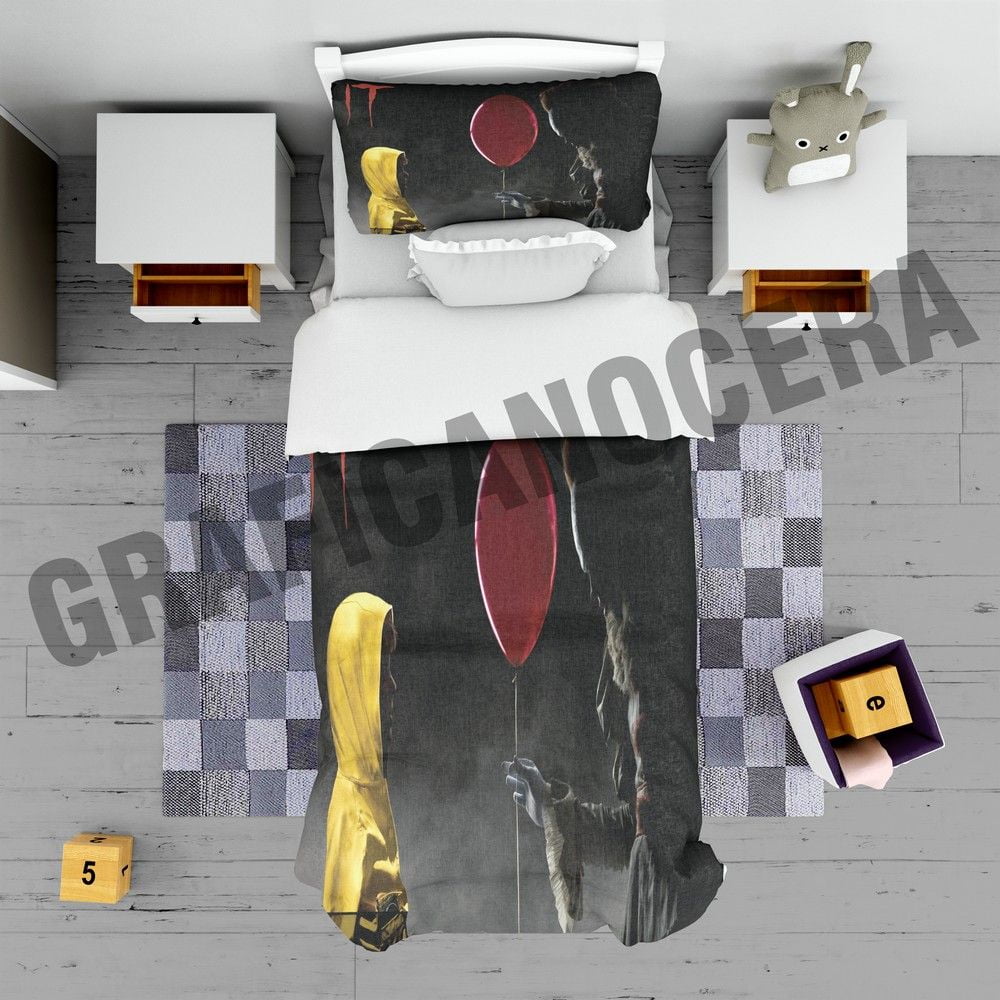 Plaid in pile IT film paura pagliaccio coperta calda idolo idea regalo