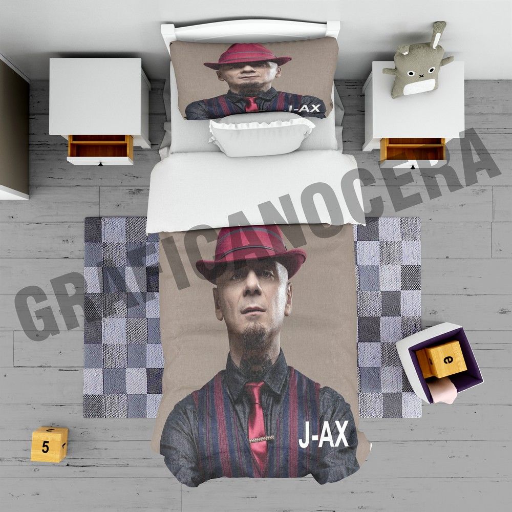 Plaid in pile J-AX cantante rap hip hop coperta calda idolo idea regalo