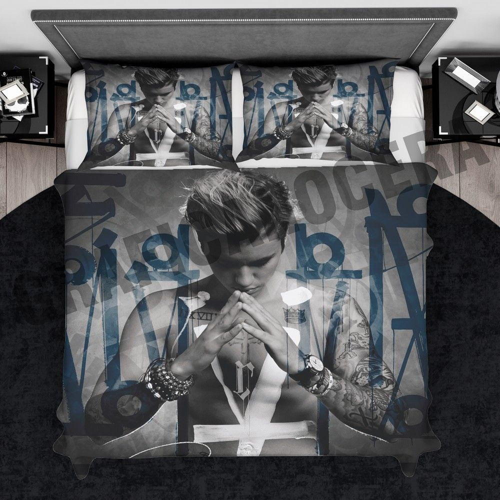 Plaid in pile JUSTIN BIEBER cantante attore coperta calda idolo idea regalo