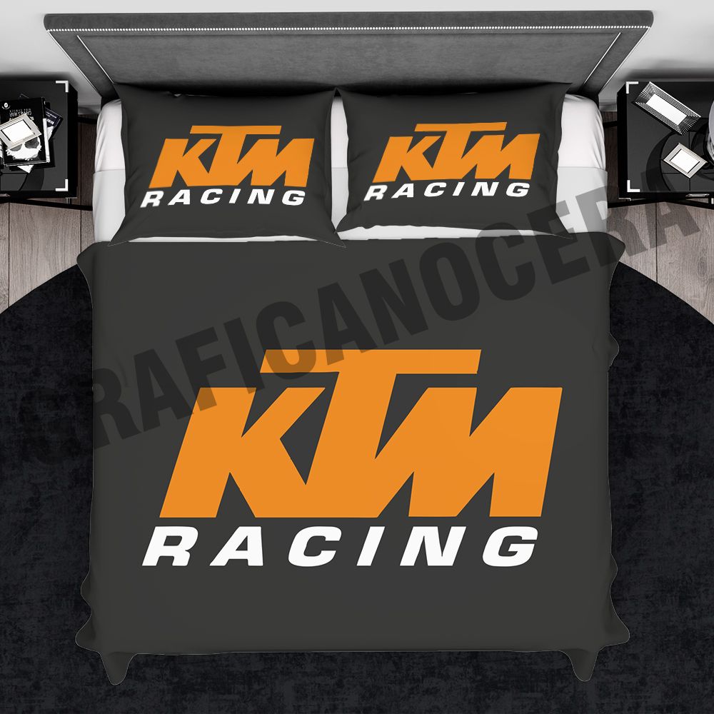 Plaid in pile KTM RACING passione moto coperta calda idea regalo