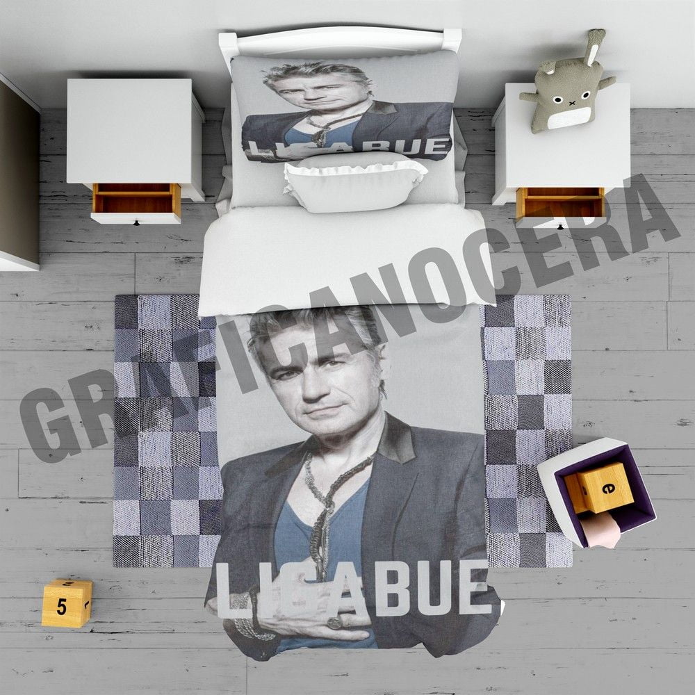 Plaid in pile LUCIANO LIGABUE cantante coperta calda inverno idolo idea regalo