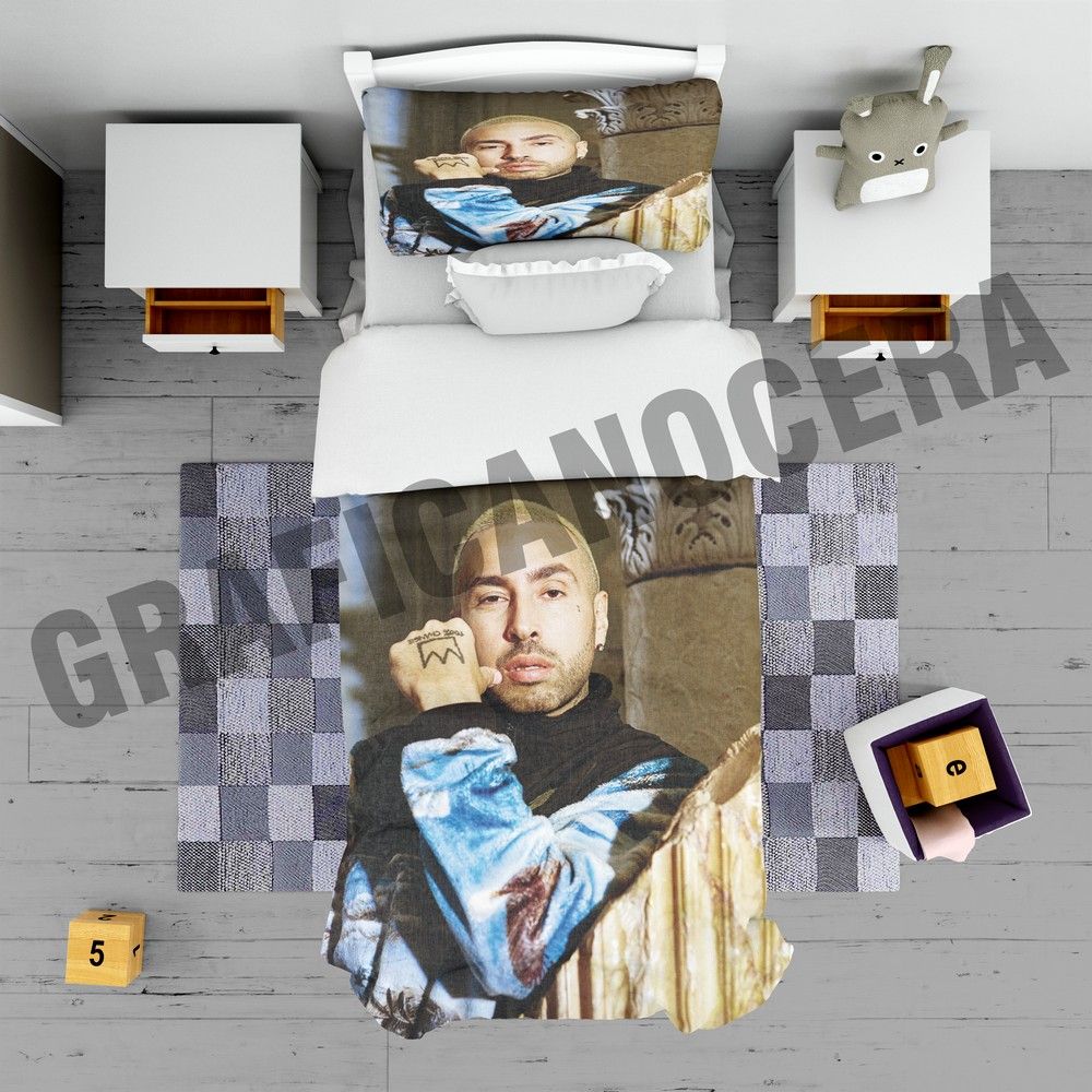 Plaid in pile LUCHÈ rap hip hop cantante coperta calda inverno idolo regalo