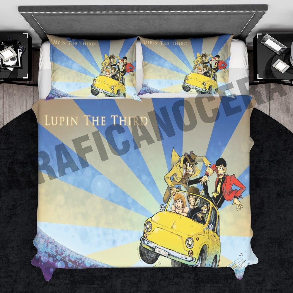 Plaid in pile LUPIN cartone serie tv coperta calda inverno idolo regalo