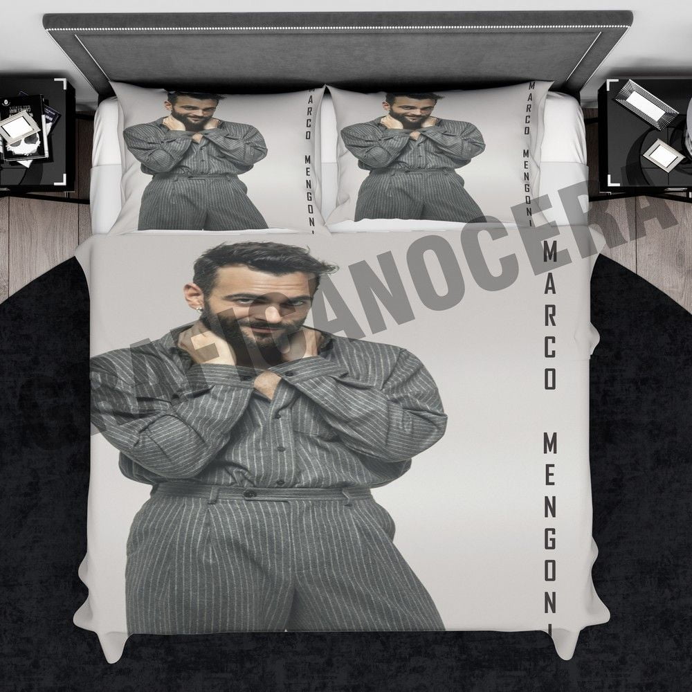 Plaid in pile MARCO MENGONI coperta calda cantante idolo regalo