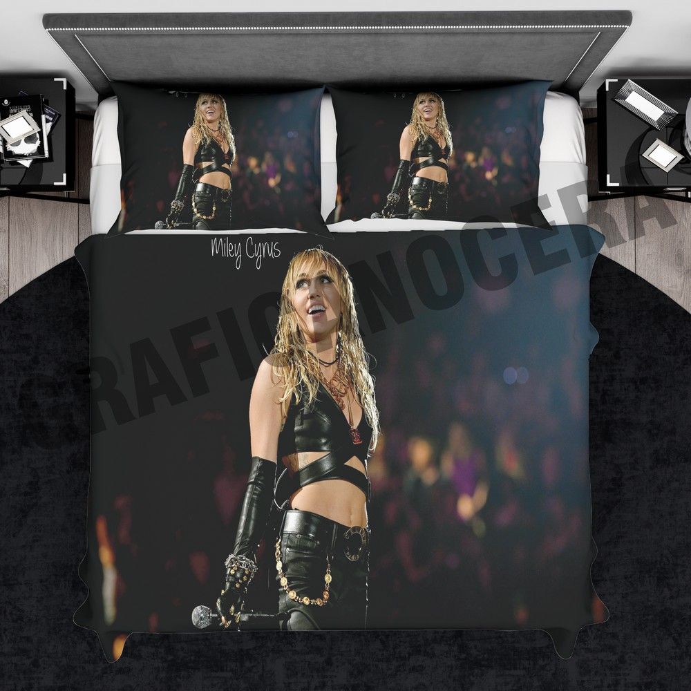 Plaid in pile MILEY CYRUS cantante attrice coperta calda inverno idolo regalo