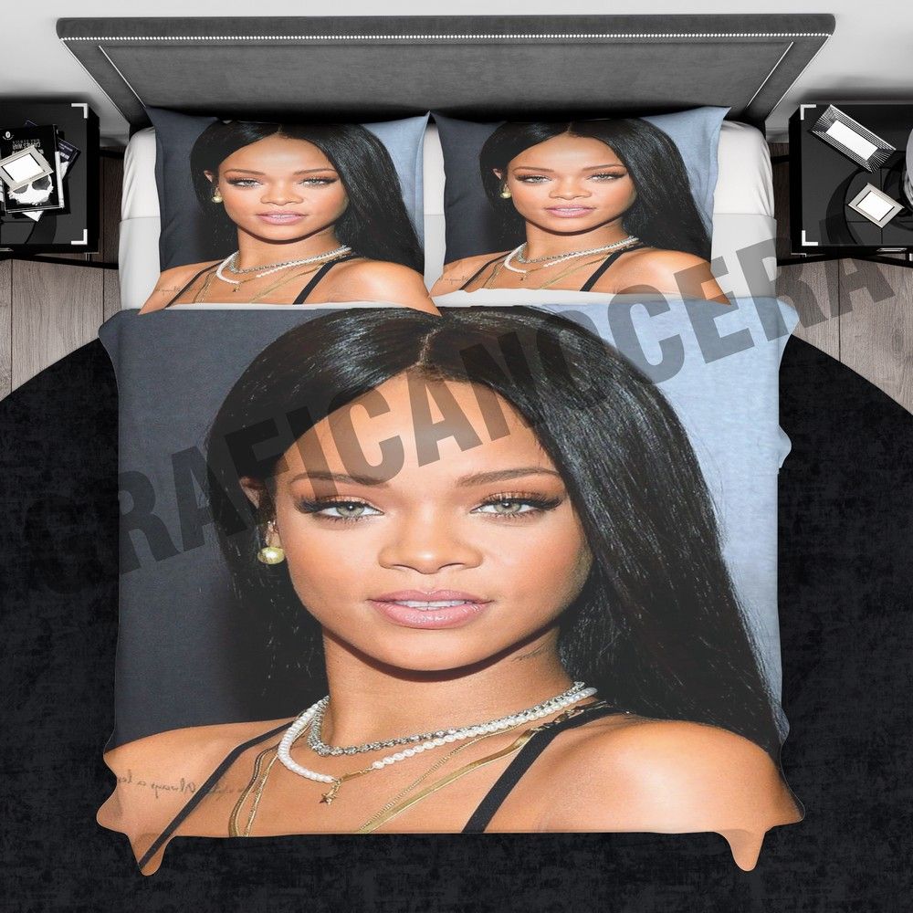 Plaid in pile RIHANNA cantante attrice modella coperta calda idolo idea regalo