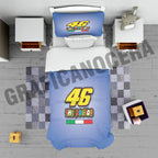 Plaid in pile VALENTINO ROSSI 46 motociclista moto gp idolo idea regalo