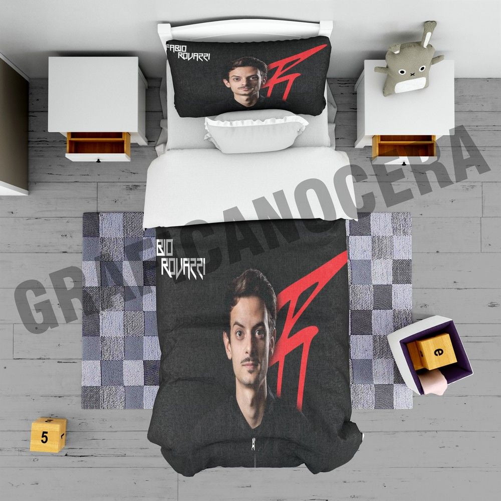 Plaid in pile FABIO ROVAZZI youtuber cantante coperta calda idolo idea regalo