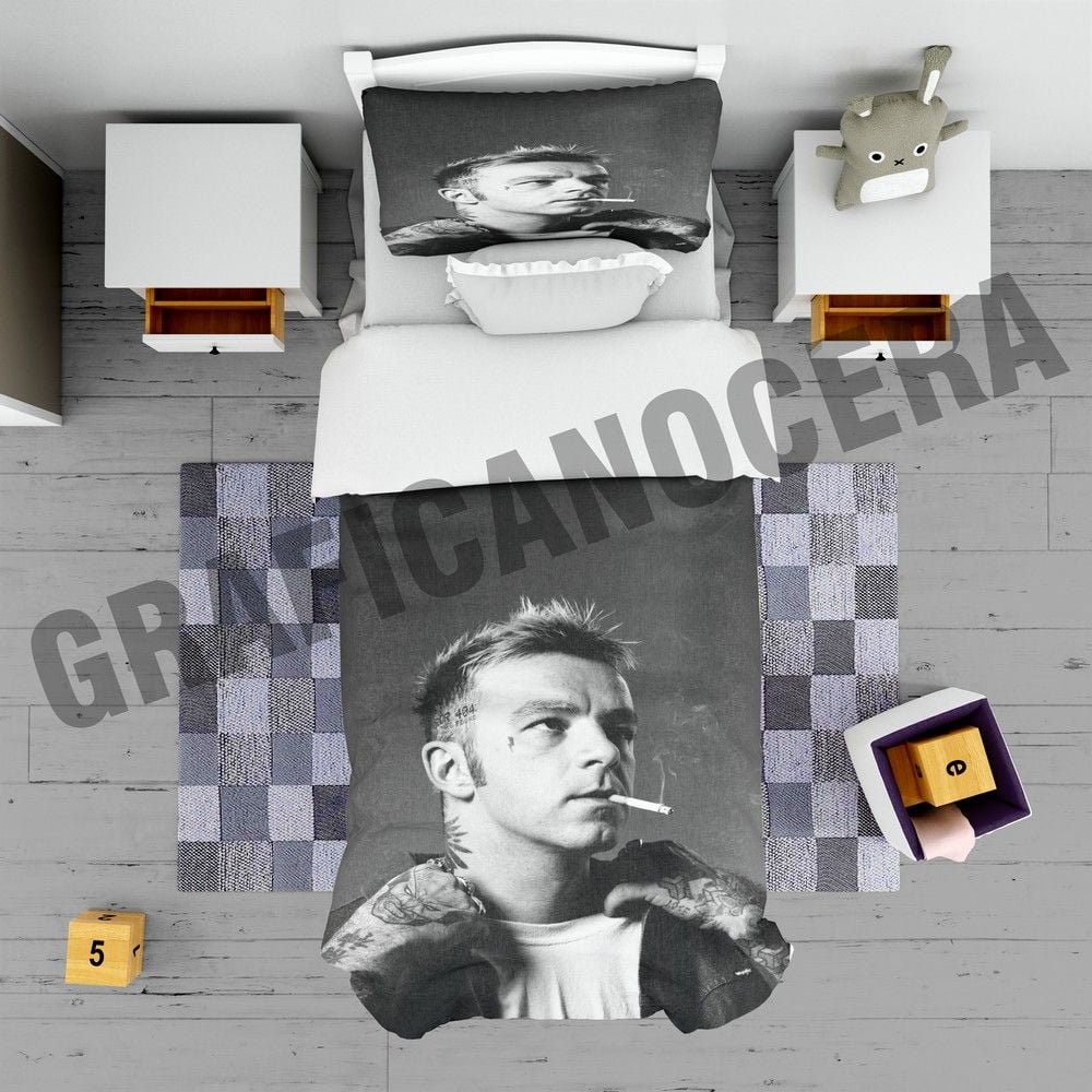 Plaid in pile SALMO rap hip hop cantante coperta pesante calda idolo regalo