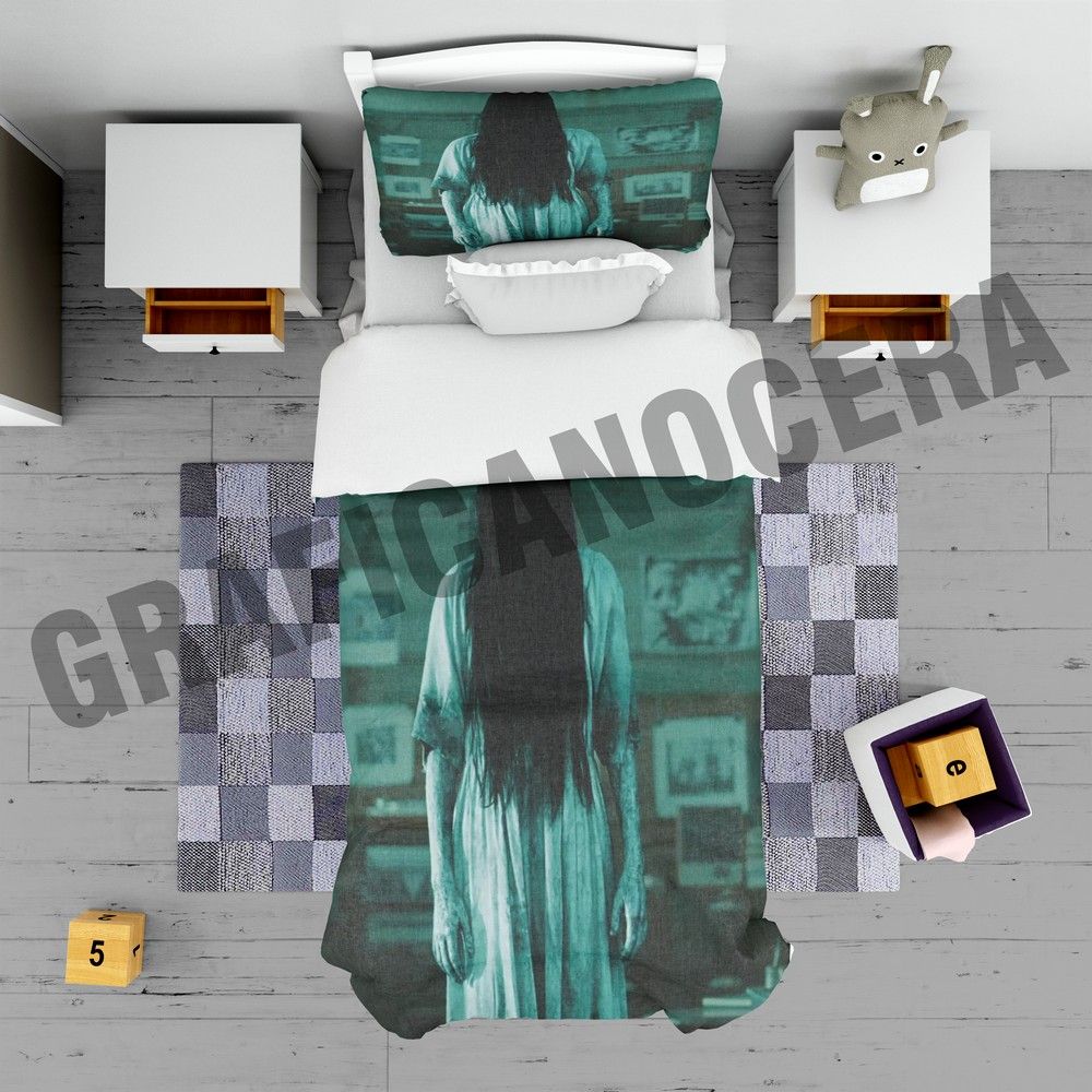 Plaid in pile SAMARA the ring film horror idolo idea regalo