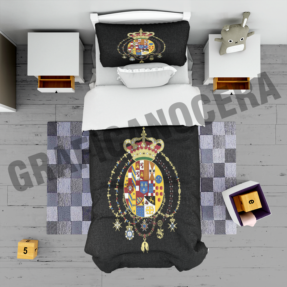 Plaid in pile Il Regno delle due Sicilie Borboni idea regalo biancheria coperta calda