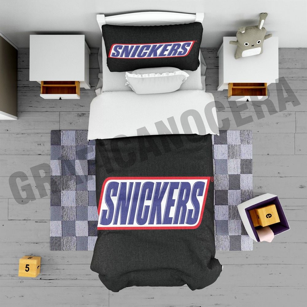 Plaid in pile SNICKERS goloso cioccolata coperta calda inverno idolo idea regalo