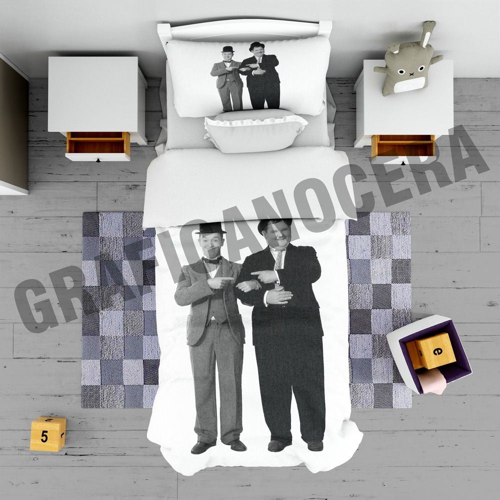 Plaid in pile STANLIO E OLLIO comici cinema coperta pesante calda idolo regalo