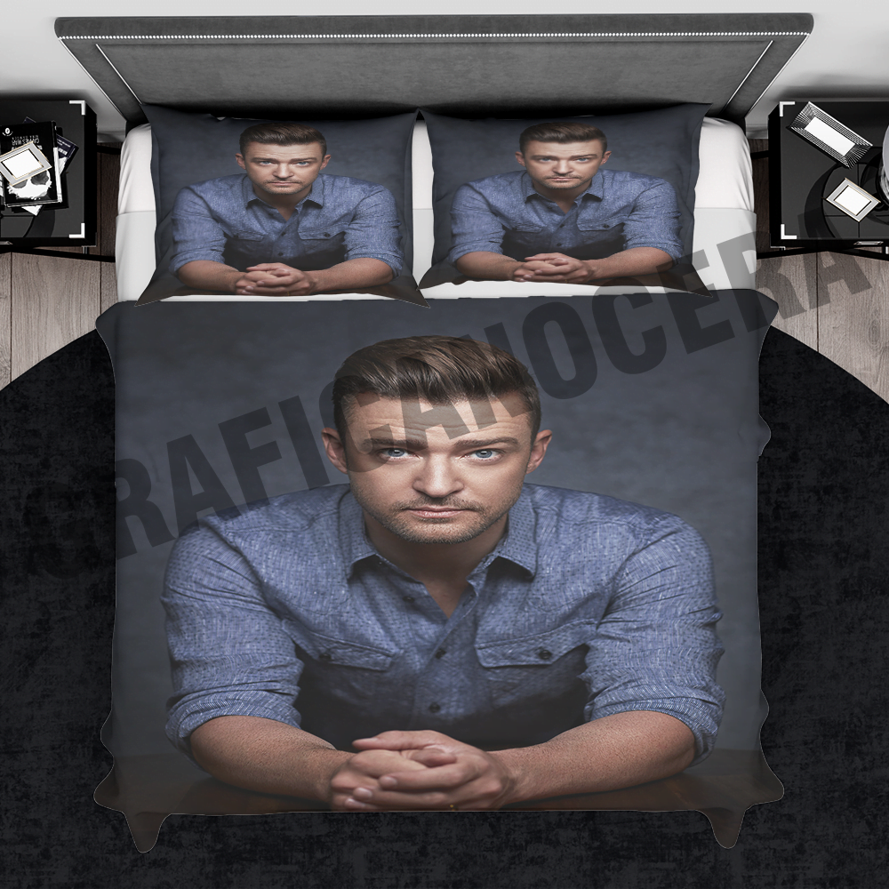 Plaid in pile JUSTIN TIMBERLAKE cantante attore coperta calda idolo idea regalo