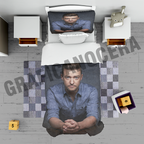 Plaid in pile JUSTIN TIMBERLAKE cantante attore coperta calda idolo idea regalo