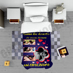Plaid personalizzato con foto coperta calda biancheria letto idea regalo