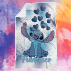 Plaid per Lui Stitch personalizzato con Nome coperta biancheria regalo