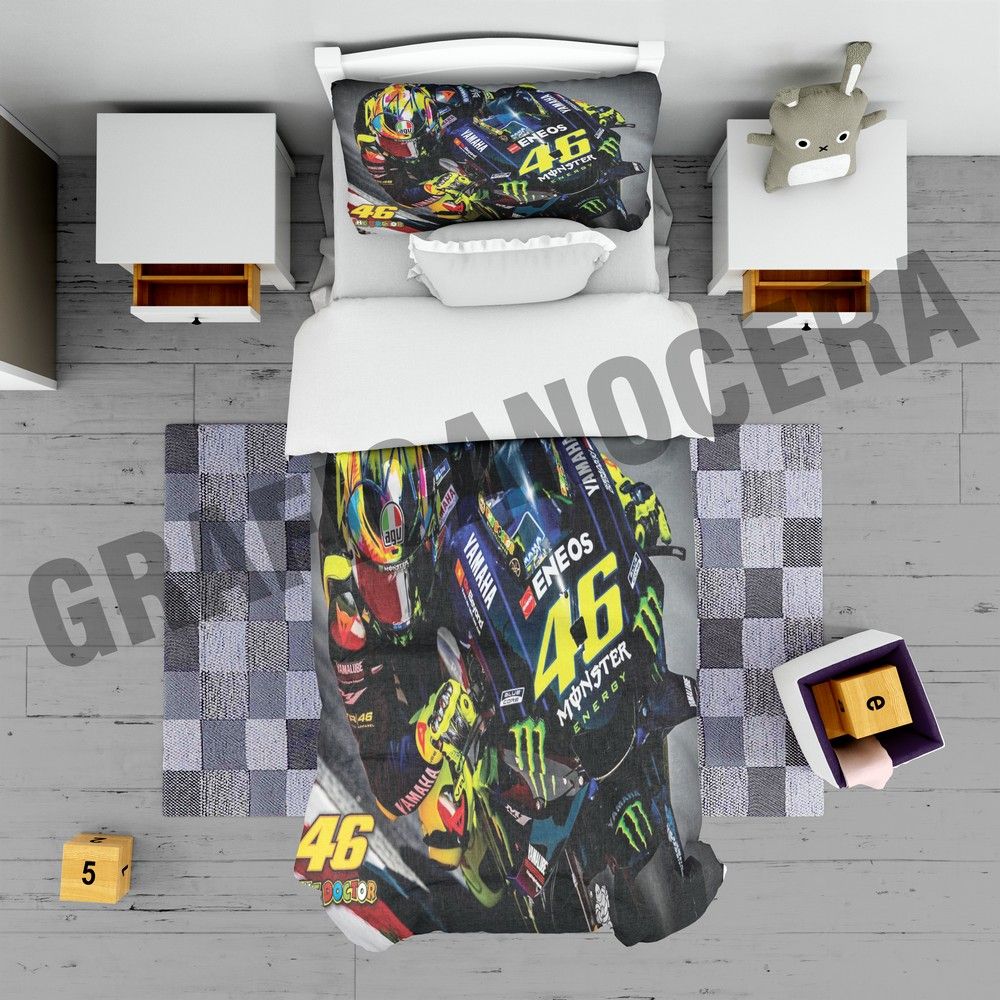 Plaid in pile VALENTINO ROSSI 46 motociclista moto gp idolo idea regalo