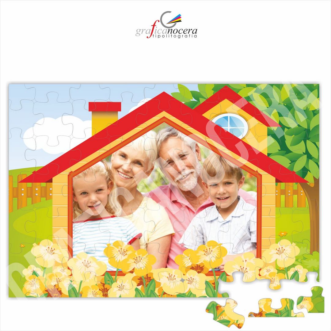 FESTA DEI NONNI Puzzle A4 20cm X 30cm CON FOTO PERSONALIZZATA idea regalo