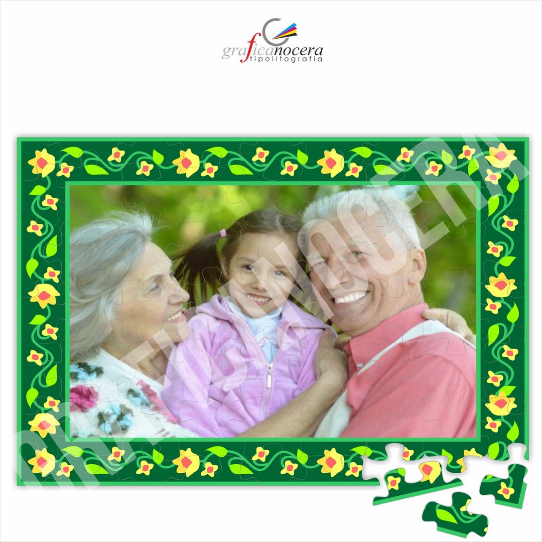 FESTA DEI NONNI Puzzle A4 20cm X 30cm CON FOTO PERSONALIZZATA 2 idea regalo