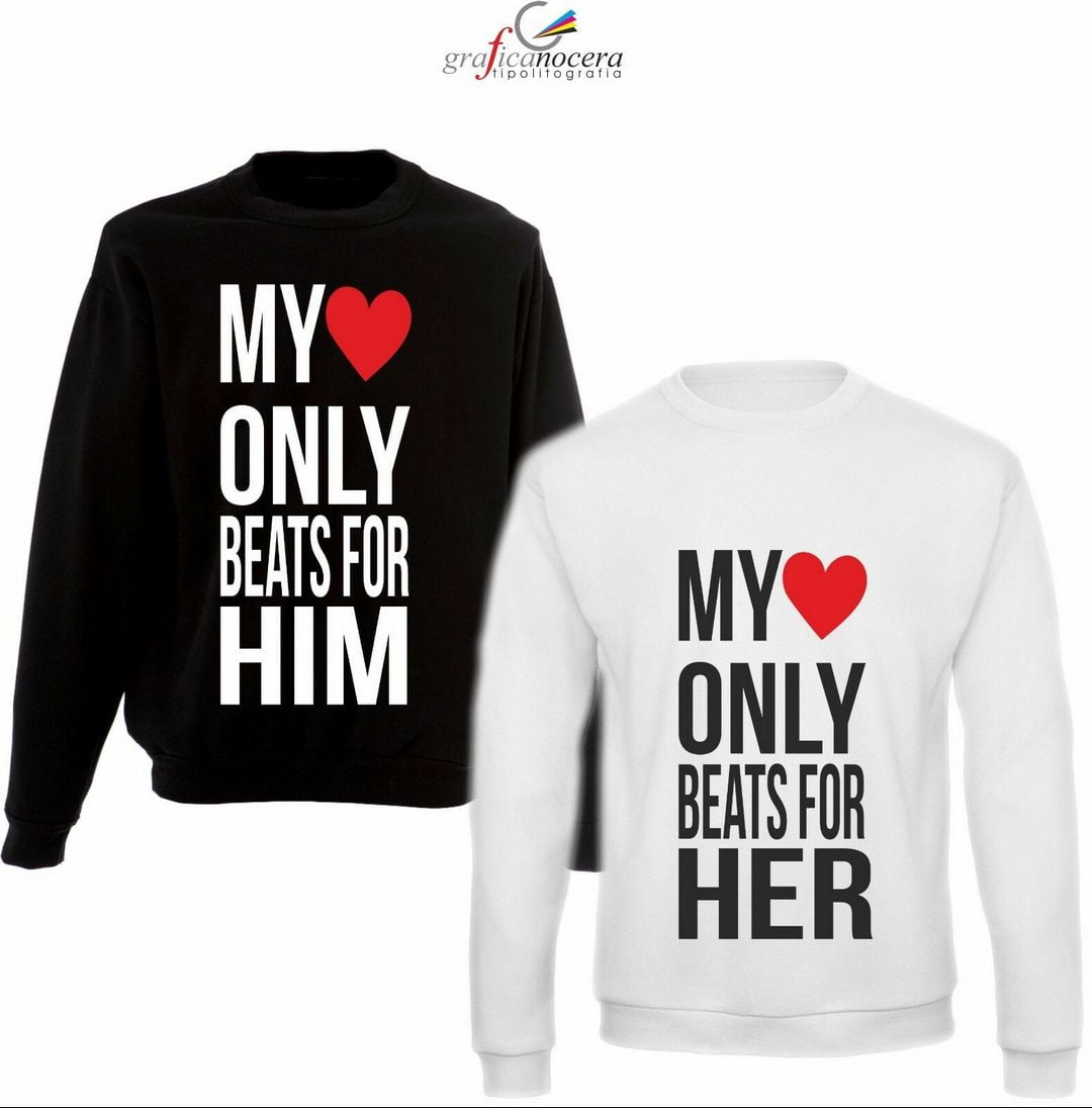 Coppia Felpe MyOnlyBeatsForHim/Her regalo felpa lui è mio idea regalo