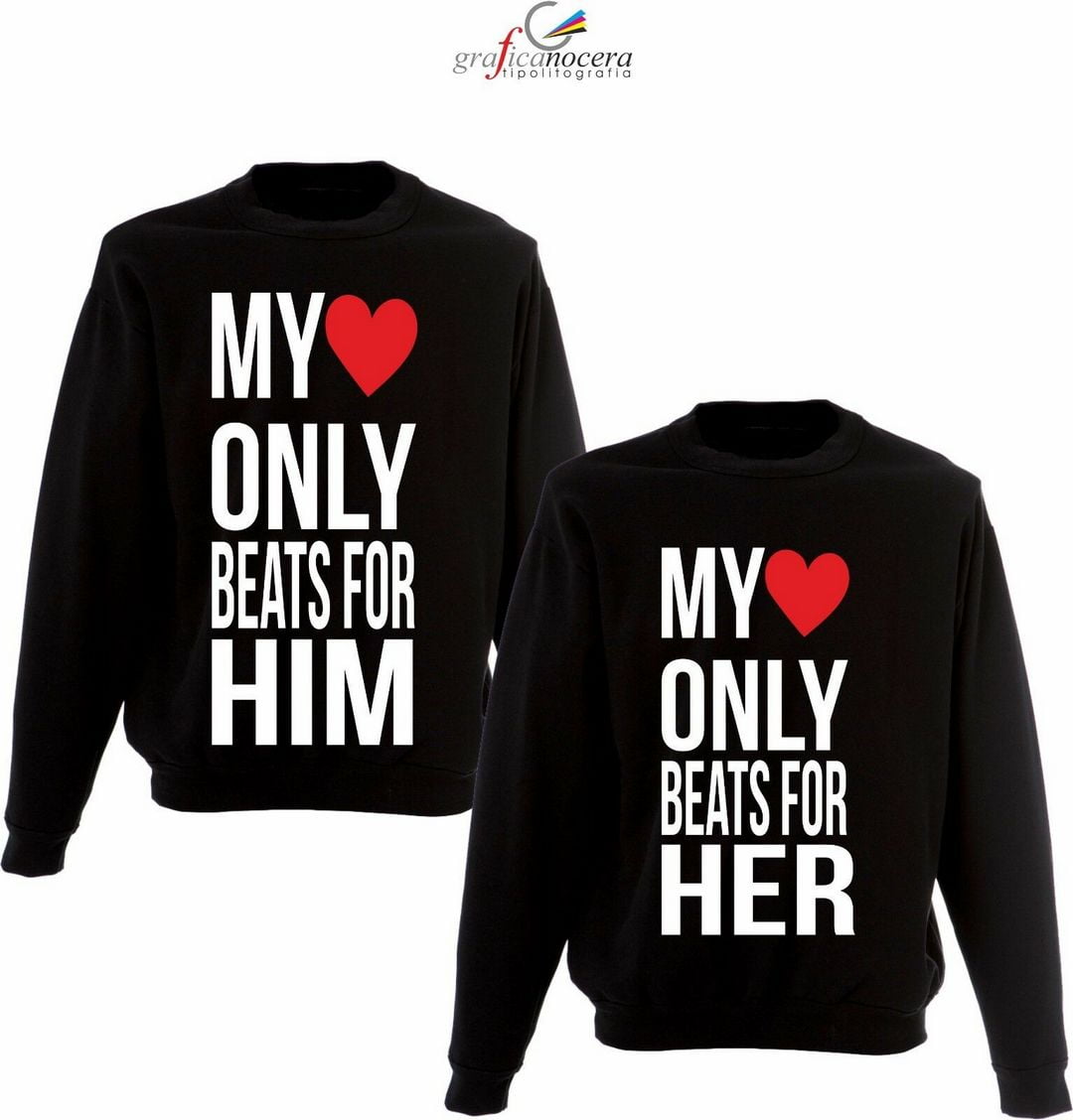 Coppia Felpe MyOnlyBeatsForHim/Her regalo felpa lui è mio idea regalo